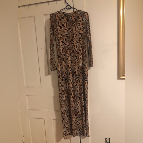 Snakeskin Maxi Wrap Dress - Picture 4 of 4